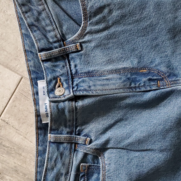Old Navy Wide Leg Extra High Rise Size 4 Petite Women's Ankle Jeans 100% Cotton - Picture 3 of 11
